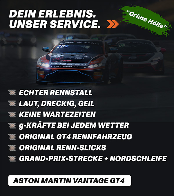 echter Rennstall - laut, dreckig, geil, keine Wartezeiten, original GT-4 Rennfahrzeug