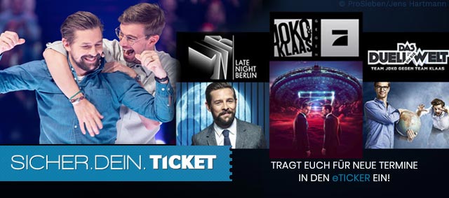 Tv Show Tickets Online Buchen Tvtickets De